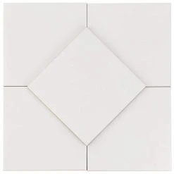 Oakland White 6 in. x 6 in. Matte Porcelain Floor and Wall Tile (44 pieces 10.76 sq. ft. / box) by Ivy Hill Tile -Ivy Hill Tile Sales white ivy hill tile porcelain tile ext3rd100878 a0 1000