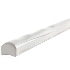 Moze White 0.75 in. x 12 in. Ceramic Pencil Liner by Ivy Hill Tile -Ivy Hill Tile Sales white ivy hill tile tile trim ext3rd100058 1f 1000