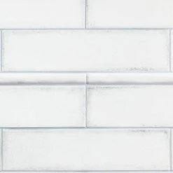 Moze White 0.75 in. x 12 in. Ceramic Pencil Liner by Ivy Hill Tile -Ivy Hill Tile Sales white ivy hill tile tile trim ext3rd100058 4f 1000