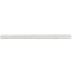 Moze White 0.75 in. x 12 in. Ceramic Pencil Liner by Ivy Hill Tile