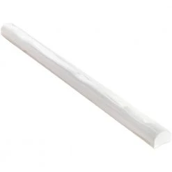 Moze White 0.75 in. x 12 in. Ceramic Pencil Liner by Ivy Hill Tile -Ivy Hill Tile Sales white ivy hill tile tile trim ext3rd100058 c3 1000