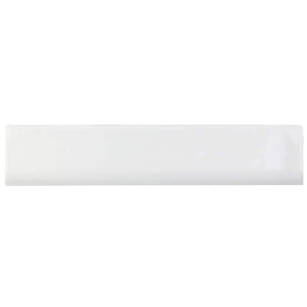Newport White 1.97 in. x 9.84 in. Polished Ceramic Wall Bullnose Tile by Ivy Hill Tile 3 Newport White 1.97 in. x 9.84 in. Polished Ceramic Wall Bullnose Tile by Ivy Hill Tile
