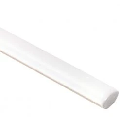 Barnet White 0.6 in. x 12 in. Matte Ceramic Pencil Tile by Ivy Hill Tile -Ivy Hill Tile Sales white ivy hill tile tile trim ext3rd104471 4f 1000