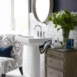 Fresh White 3 in. x 6 in. Glossy Subway Beveled Ceramic Wall Tile (10.656 sq. ft./Case) by Jeffrey Court -Ivy Hill Tile Sales white jeffrey court ceramic tile 13002 e1 1000