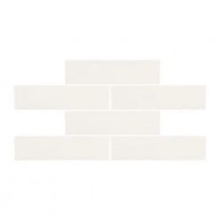 Taffeta White 3 in. x 12 in. Subway Gloss Textured Ceramic Wall Tile (6.027 sq. ft./Case) by Jeffrey Court 9 Taffeta White 3 in. x 12 in. Subway Gloss Textured Ceramic Wall Tile (6.027 sq. ft./Case) by Jeffrey Court -Ivy Hill Tile Sales white jeffrey court ceramic tile 95673 77 1000