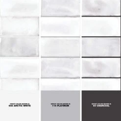 Blanco Rustico White 3 in. x 6 in. Glossy Ceramic Wall Tile (5.38 sq. ft./Case) by Jeffrey Court -Ivy Hill Tile Sales white jeffrey court ceramic tile 95806 1d 1000