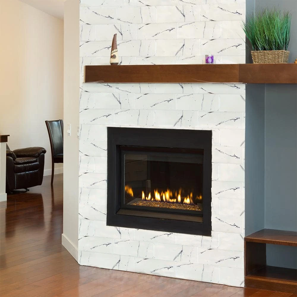 Carrara Inkjet White 4 in. x 12 in. Matte Ceramic Wall Tile (10.33 sq. ft./Case) by Jeffrey Court 4 Carrara Inkjet White 4 in. x 12 in. Matte Ceramic Wall Tile (10.33 sq. ft./Case) by Jeffrey Court - Image 2