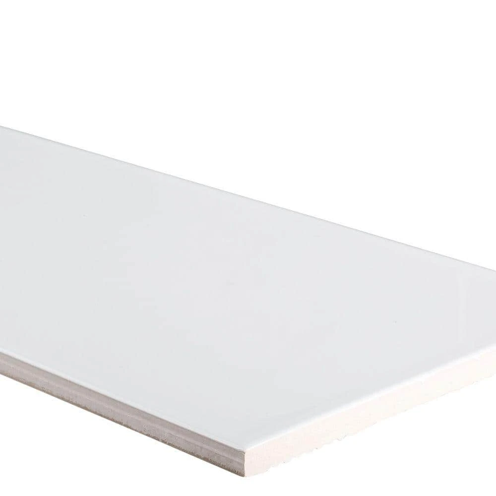 Allegro White 6 in. x 18 in. Glossy Ceramic Wall Tile (12.75 sq. ft. / case) by Jeffrey Court 6 Allegro White 6 in. x 18 in. Glossy Ceramic Wall Tile (12.75 sq. ft. / case) by Jeffrey Court - Image 4