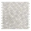 Lightning White 11.75 in. x 11.75 in. Interlocking Mixed Glass, Shell and Marble Mosaic Tile (0.958 sq. ft./Each) by Jeffrey Court -Ivy Hill Tile Sales white jeffrey court glass tile 99747 64 1000