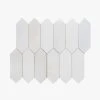 Suburbs White 10 in. x 12.375 in. Picket Polished Marble Wall and Floor Mosaic Tile (0.859 sq. ft./Each) by Jeffrey Court 2 Suburbs White 10 in. x 12.375 in. Picket Polished Marble Wall and Floor Mosaic Tile (0.859 sq. ft./Each) by Jeffrey Court -Ivy Hill Tile Sales white jeffrey court marble tile 13013 64 1000