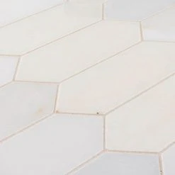 Suburbs White 10 in. x 12.375 in. Picket Polished Marble Wall and Floor Mosaic Tile (0.859 sq. ft./Each) by Jeffrey Court 14 Suburbs White 10 in. x 12.375 in. Picket Polished Marble Wall and Floor Mosaic Tile (0.859 sq. ft./Each) by Jeffrey Court -Ivy Hill Tile Sales white jeffrey court marble tile 13013 77 1000