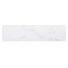 Italian White Carrara 4 in. x 16 in. Honed Marble Wall and Floor Tile (8 sq. ft./Case) by Jeffrey Court
