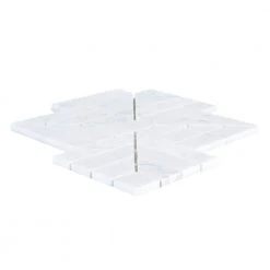 Wetherly White 9.5 in. x 9.5 in. Geometric Polished Marble Wall and Floor Mosaic Tile (5.69 sq. ft./Case) by Jeffrey Court 7 Wetherly White 9.5 in. x 9.5 in. Geometric Polished Marble Wall and Floor Mosaic Tile (5.69 sq. ft./Case) by Jeffrey Court -Ivy Hill Tile Sales white jeffrey court marble tile 95747 40 1000