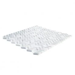 Lakeview White 12.125 in. x 12 in. Chevron Polished Marble Wall and Floor Mosaic Tile (10.10 sq. ft./Case) by Jeffrey Court 9 Lakeview White 12.125 in. x 12 in. Chevron Polished Marble Wall and Floor Mosaic Tile (10.10 sq. ft./Case) by Jeffrey Court -Ivy Hill Tile Sales white jeffrey court marble tile 95802 40 1000