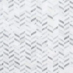 Lakeview White 12.125 in. x 12 in. Chevron Polished Marble Wall and Floor Mosaic Tile (10.10 sq. ft./Case) by Jeffrey Court 10 Lakeview White 12.125 in. x 12 in. Chevron Polished Marble Wall and Floor Mosaic Tile (10.10 sq. ft./Case) by Jeffrey Court -Ivy Hill Tile Sales white jeffrey court marble tile 95802 a0 1000