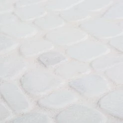 Winter Court White 11.5 in. x 11.5 in. Pebble Honed Marble Wall and Floor Mosaic Tile (9.18 sq. ft./Case) by Jeffrey Court 11 Winter Court White 11.5 in. x 11.5 in. Pebble Honed Marble Wall and Floor Mosaic Tile (9.18 sq. ft./Case) by Jeffrey Court -Ivy Hill Tile Sales white jeffrey court marble tile 96005 1d 1000