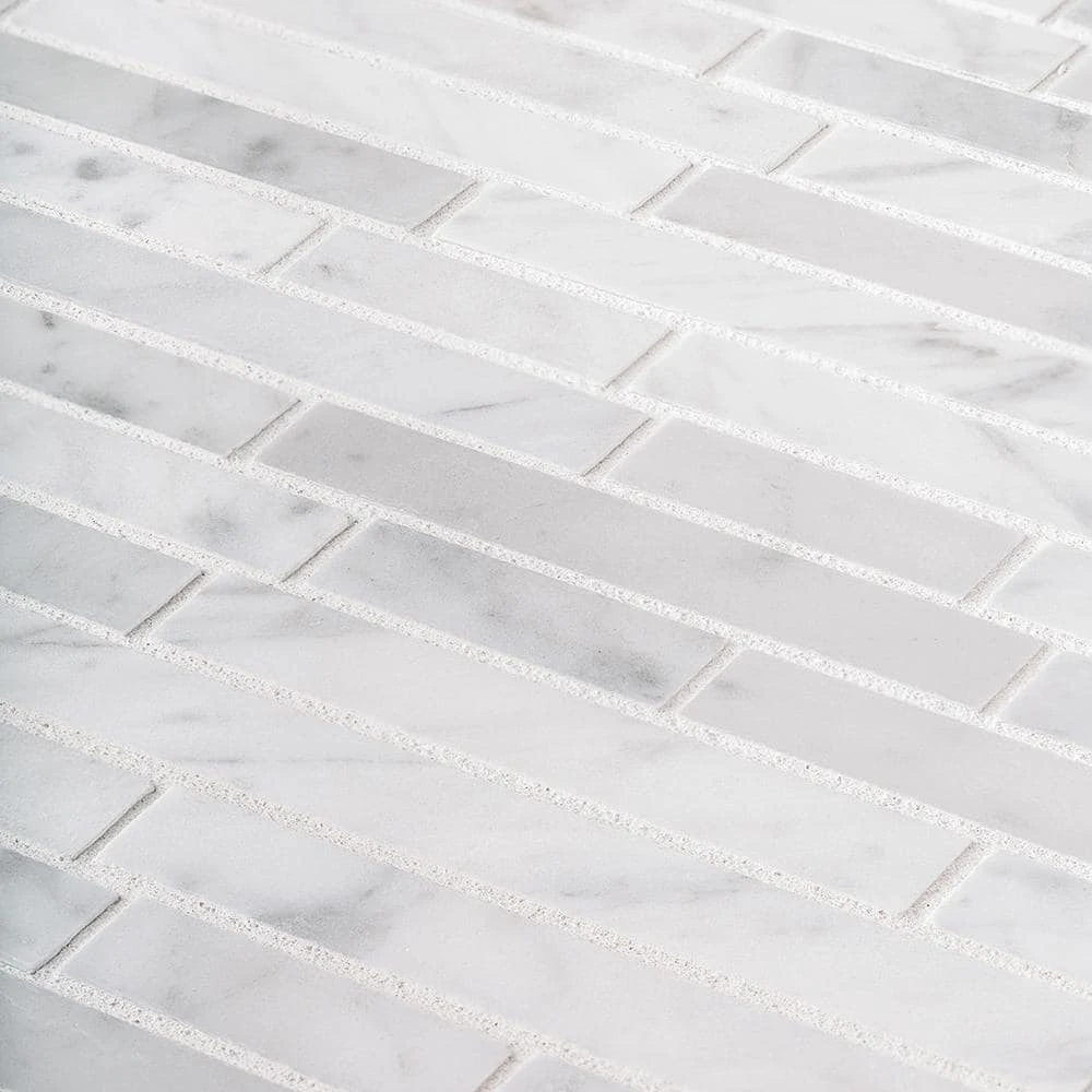 Stargazer White 11.75 in. x 12 in. Interlocking Polished Marble Mosaic Tile (9.79 sq. ft./Case) by Jeffrey Court 7 Stargazer White 11.75 in. x 12 in. Interlocking Polished Marble Mosaic Tile (9.79 sq. ft./Case) by Jeffrey Court - Image 5