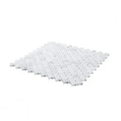 Cloudy Daze White 11.5 in. x 11 in. Fan Honed Natural Stone Wall and Floor Mosaic Tile (8.78 sq. ft./Case) by Jeffrey Court -Ivy Hill Tile Sales white jeffrey court marble tile 96612 40 1000