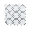 Madras Cotton White 12.5 in. x 12.5 in. Geometric Marble Wall and Floor Mosaic Tile (10.8 sq. ft./Case) by Jeffrey Court -Ivy Hill Tile Sales white jeffrey court marble tile 96613 64 1000