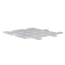 Bedford White 12.375 in. x 12.375 in. Basket Weave Marble Wall and Floor Mosaic Tile (10.63 sq. ft./Case) by Jeffrey Court -Ivy Hill Tile Sales white jeffrey court marble tile 96793 40 1000