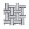 Benedict White 12 in. x 12 in. Basket Weave Mixed Marble Wall and Floor Mosaic Tile (10 sq. ft./Case) by Jeffrey Court -Ivy Hill Tile Sales white jeffrey court marble tile 96794 64 1000