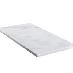 Italian White Carrara 6 in. x 12 in. Honed Marble Wall and Floor Tile (8 sq. ft./Case) by Jeffrey Court -Ivy Hill Tile Sales white jeffrey court marble tile 98451 40 1000