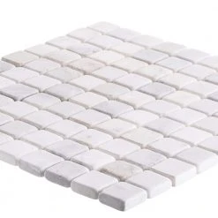 Carrara White 11.75 in. x 11.75 in. Honed Marble Wall and Floor Mosaic Tile (0.958 sq. ft./Each) by Jeffrey Court -Ivy Hill Tile Sales white jeffrey court marble tile 99050 a0 1000