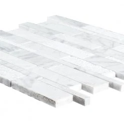 Restful Sea White 10.5 in. x 10.75 in. Interlocking Textured Marble Wall and Floor Mosaic Tile (7.839 sq. ft./Case) by Jeffrey Court 9 Restful Sea White 10.5 in. x 10.75 in. Interlocking Textured Marble Wall and Floor Mosaic Tile (7.839 sq. ft./Case) by Jeffrey Court -Ivy Hill Tile Sales white jeffrey court marble tile 99471 40 1000