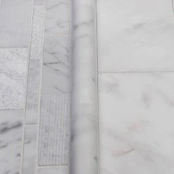 Restful Sea White 10.5 in. x 10.75 in. Interlocking Textured Marble Wall and Floor Mosaic Tile (7.839 sq. ft./Case) by Jeffrey Court 10 Restful Sea White 10.5 in. x 10.75 in. Interlocking Textured Marble Wall and Floor Mosaic Tile (7.839 sq. ft./Case) by Jeffrey Court -Ivy Hill Tile Sales white jeffrey court marble tile 99471 a0 1000
