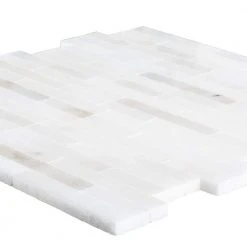 Cotton Valley White 11.75 in. x 12 in. Interlocking Polished Marble Mosaic Tile (9.79 sq. ft./Case) by Jeffrey Court -Ivy Hill Tile Sales white jeffrey court marble tile 99476 40 1000