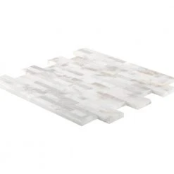 Venetian Brick White 11.625 in. x 12.5 in. Interlocking Polished Marble Mosaic Tile (10.09 sq. ft./Case) by Jeffrey Court -Ivy Hill Tile Sales white jeffrey court marble tile 99581 40 1000