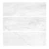 Carrara White/Grey 4 in. x 12 in. Honed Marble Wall and Floor Tile (10 sq. ft./Case) by Jeffrey Court