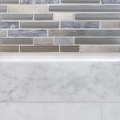 Carrara White/Grey 4 in. x 12 in. Honed Marble Wall and Floor Tile (10 sq. ft./Case) by Jeffrey Court -Ivy Hill Tile Sales white jeffrey court marble tile 99786 a0 1000