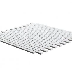 Trinket White 11.625 in. x 12 in. Interlocking Matte Porcelain Wall and Floor Mosaic Tile (14.53 sq. ft./Case) by Jeffrey Court -Ivy Hill Tile Sales white jeffrey court mosaic tile 96607 40 1000