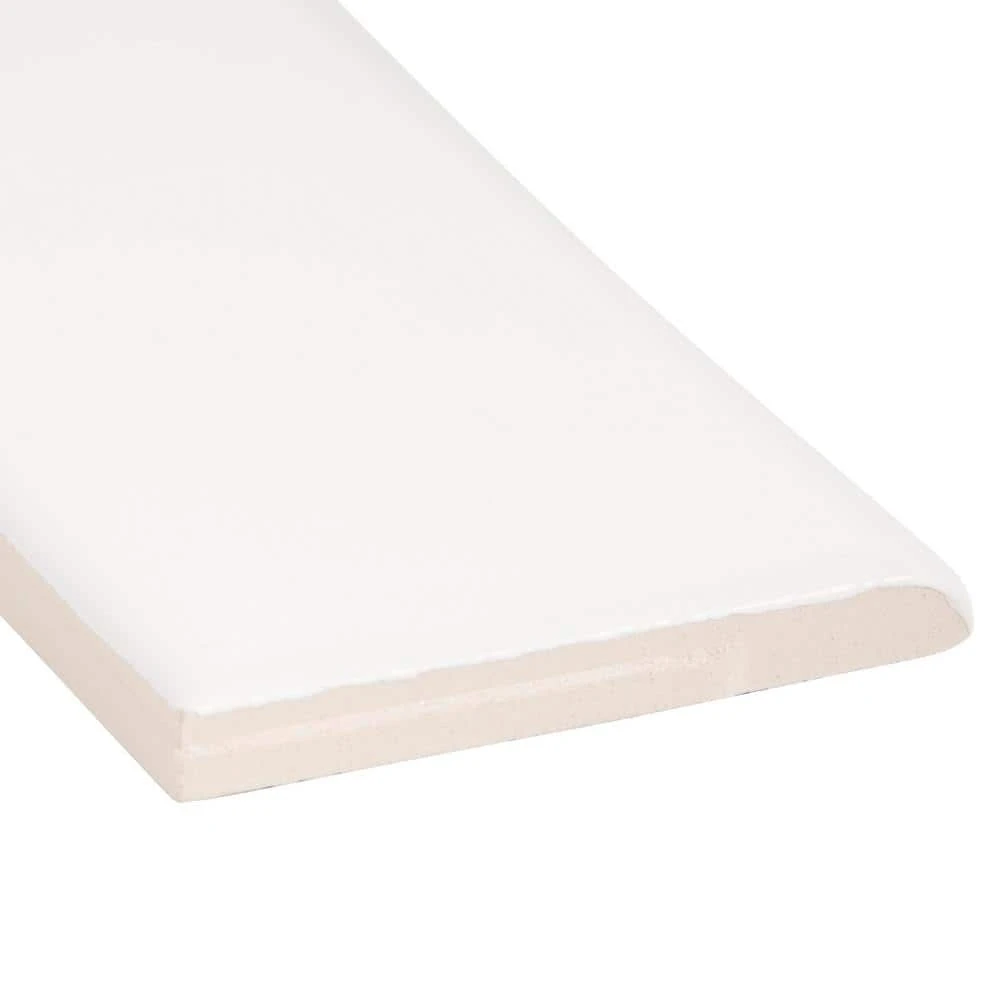 Carrara Inkjet White 2 in. x 6 in. Matte Ceramic Wall Single Bullnose Tile by Jeffrey Court 7 Carrara Inkjet White 2 in. x 6 in. Matte Ceramic Wall Single Bullnose Tile by Jeffrey Court - Image 5