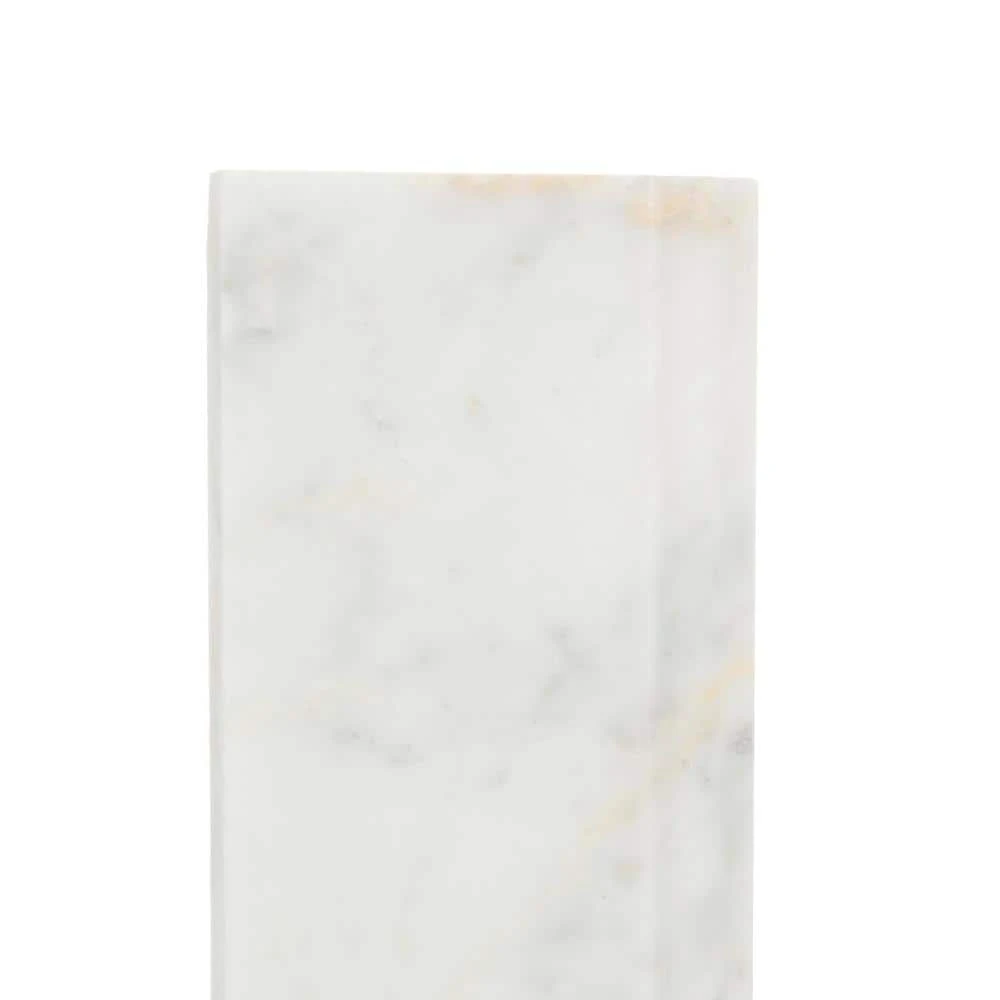 Italian White Carrara White 4 in. x 12 in. Honed Marble Wall Base Tile (1 Linear Foot) by Jeffrey Court 7 Italian White Carrara White 4 in. x 12 in. Honed Marble Wall Base Tile (1 Linear Foot) by Jeffrey Court - Image 5