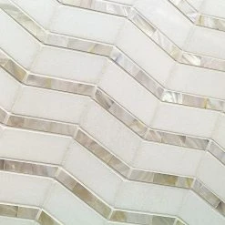 Blazon White Thassos And Mother Of Pearl Herringbone 11 3/4 in. x 11 5/8 in. Polished Glass Mosaic Tile by Ivy Hill Tile 14 Blazon White Thassos And Mother Of Pearl Herringbone 11 3/4 in. x 11 5/8 in. Polished Glass Mosaic Tile by Ivy Hill Tile -Ivy Hill Tile Sales white thassos and mother of pearl ivy hill tile marble tile ext3rd101337 1f 1000