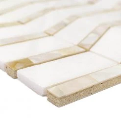 Blazon White Thassos And Mother Of Pearl Herringbone 11 3/4 in. x 11 5/8 in. Polished Glass Mosaic Tile by Ivy Hill Tile 11 Blazon White Thassos And Mother Of Pearl Herringbone 11 3/4 in. x 11 5/8 in. Polished Glass Mosaic Tile by Ivy Hill Tile -Ivy Hill Tile Sales white thassos and mother of pearl ivy hill tile marble tile ext3rd101337 40 1000