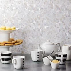 Lokahi White Troika 12.08 in. x 12.08 in. x 2 mm Pearl Shell Mosaic Tile by Ivy Hill Tile 11 Lokahi White Troika 12.08 in. x 12.08 in. x 2 mm Pearl Shell Mosaic Tile by Ivy Hill Tile -Ivy Hill Tile Sales white troika ivy hill tile marble tile ext3rd102050 e1 1000