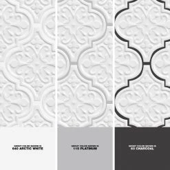 Vintage Florid Lantern White 6-1/4 in. x 7-1/4 in. Ceramic Wall Tile (30-Pieces 4.8 sq. ft. / Box) by Ivy Hill Tile -Ivy Hill Tile Sales whites ivy hill tile ceramic tile ext3rd104636 1d 1000