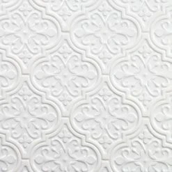 Vintage Florid Lantern White 6-1/4 in. x 7-1/4 in. Ceramic Wall Tile (30-Pieces 4.8 sq. ft. / Box) by Ivy Hill Tile